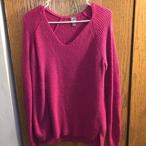 Bright Pink Chunky Sweater